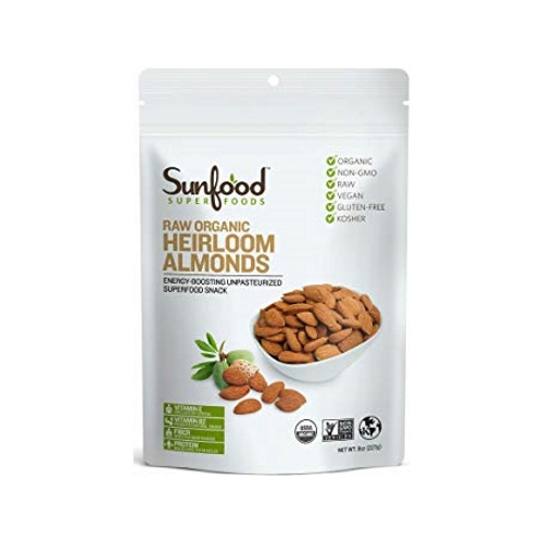 Sunfood Superfoods Almonds Shelled 